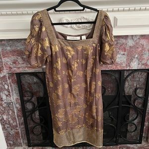 Beautiful brown and gold dress never worn